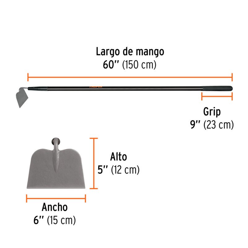 FT - CAMBIOS CAT 2024 (13) Pág 38 Código: 10559 Azadón jardinero, mango fibra de vidrio de 60', TRUPER ATJ-F