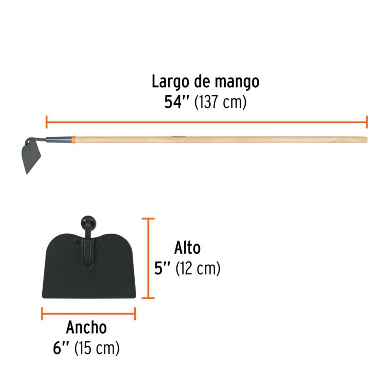 ATJFC2.jpg Código: 10553 Azadón jardinero Classic, mango de madera 54', TRUPER ATJ
