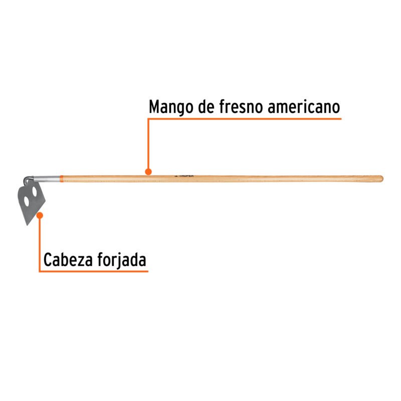 ATMFC1.jpg Código: 10565 Azadón mezclero, cabeza forjada 10', mango de 60', TRUPER ATM