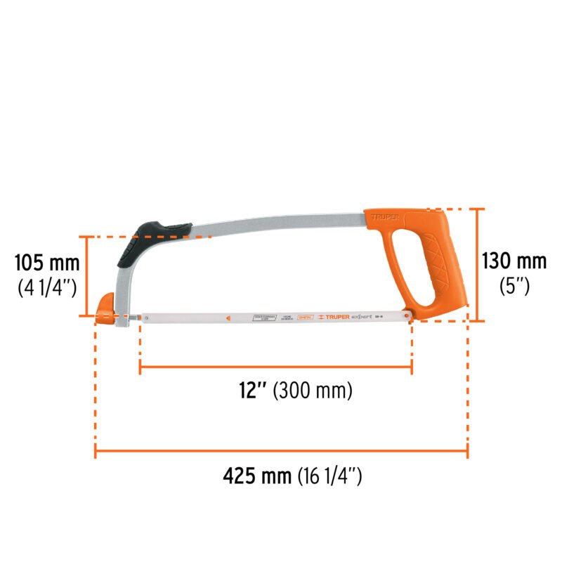 ATT-12FC2.jpg Código: 10234 Arco 12' profesional tubular de acero para segueta, Truper ATT-12