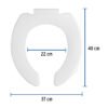 Código: 49902 Asiento redondo ligero con tapa para WC, blanco, FOSET BASIC AWC-35B