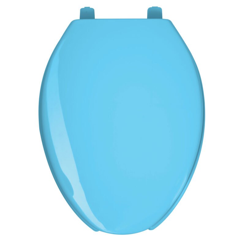 AWC-45Z.jpg Código: 47036 Asiento alargado con tapa para WC, abierto, azul, FOSET AWC-45Z
