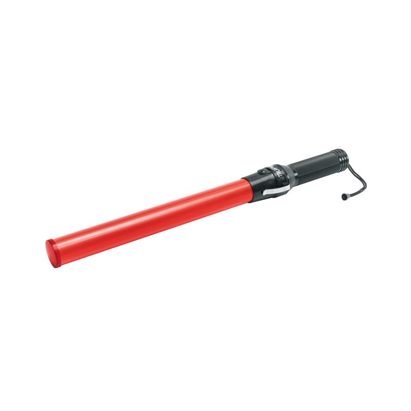 BADE-52.jpg Código: 101219 Bastón luminoso de 53 cm con luz LED y clip para cinturón BADE-52