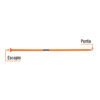 Código: 10765 Barreta de punta de 1-1/4' x 175 cm, escoplo 80 mm, Truper BAP-175X