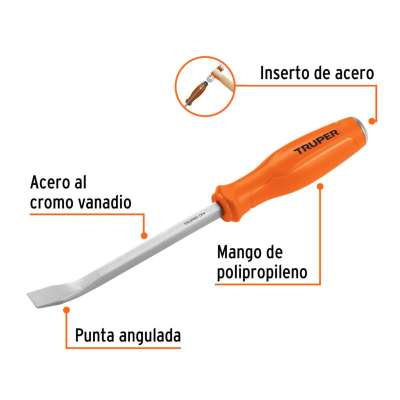 Código: 101049 Barra de palanca de 12', Truper BAPA-12