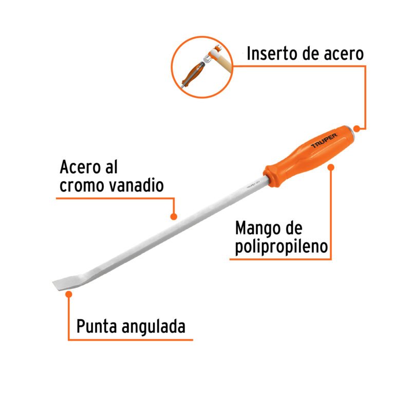 BAPA-18FC1.jpg Código: 101060 Barra de palanca de 18', Truper BAPA-18