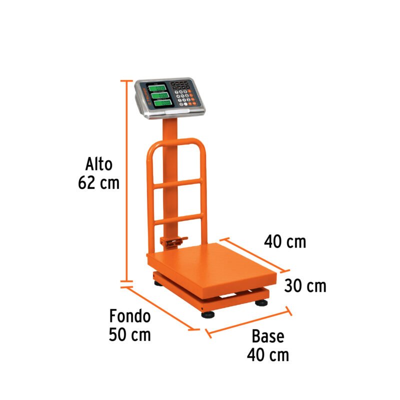 BAS-100PLAFC2.jpg Código: 15729 Báscula electrónica de plataforma, plegable, 100 kg, Truper BAS-100PLA