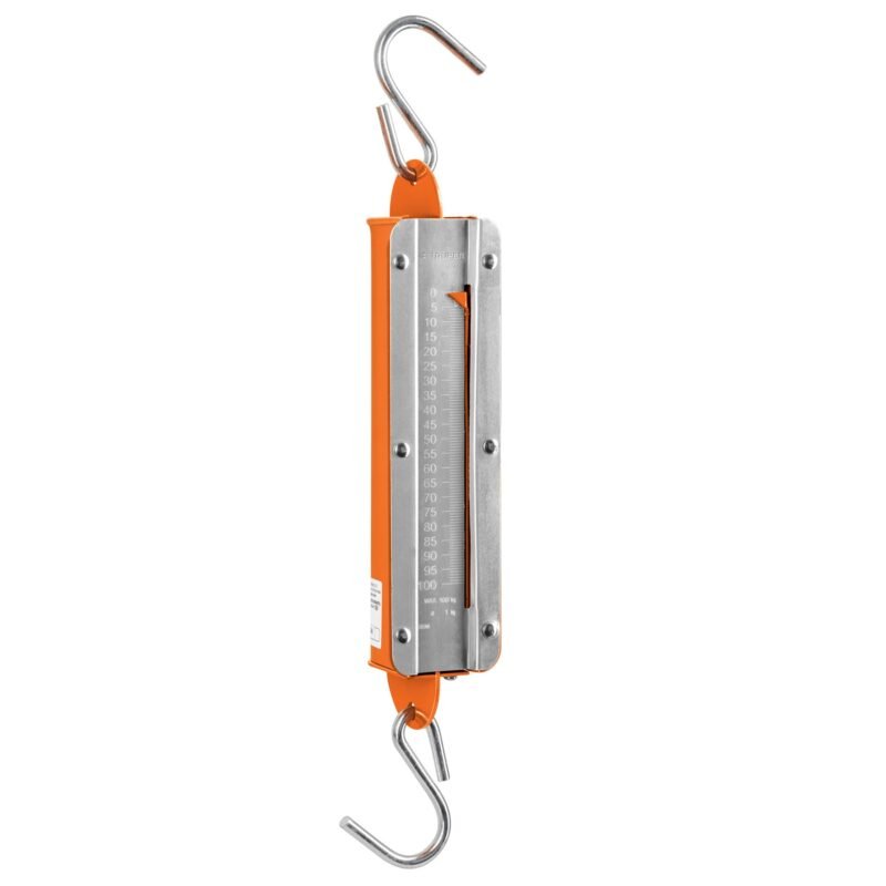 BAS-100R.jpg Código: 17088 Báscula capacidad 100 kg romana de resorte, Truper BAS-100R