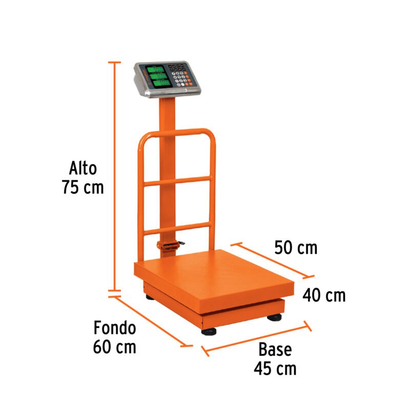 BAS-200PLAFC2.jpg Código: 15732 Báscula electrónica de plataforma, plegable, 200 kg, Truper BAS-200PLA