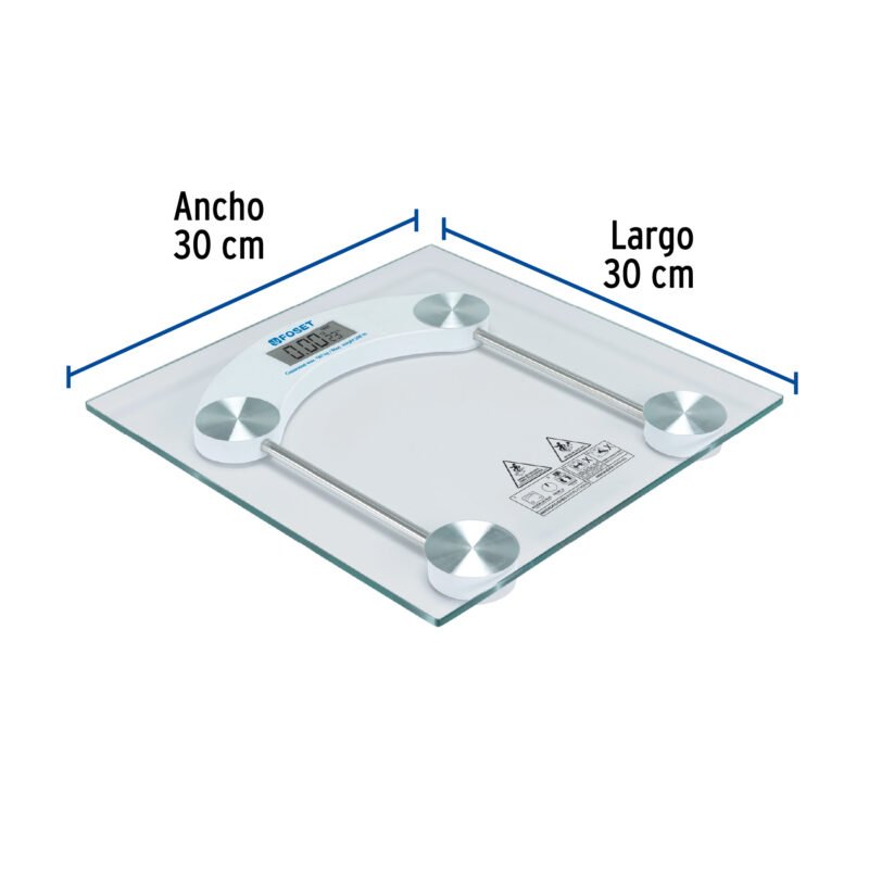 BASC-180TFC2.jpg Código: 48526 Báscula digital 180kg para baño, Foset BASC-180T