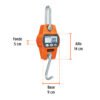 Código: 100788 Báscula electrónica colgante, de pilas, 300 kg, Truper BASE-300C