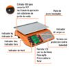 Código: 103131 Báscula electrónica multifunciones 40 kg USB, Truper BASE-40U