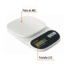 Código: 15161 Báscula digital para cocina, plato de ABS, 5 kg, Truper BASE-5EP