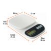 Código: 15161 Báscula digital para cocina, plato de ABS, 5 kg, Truper BASE-5EP