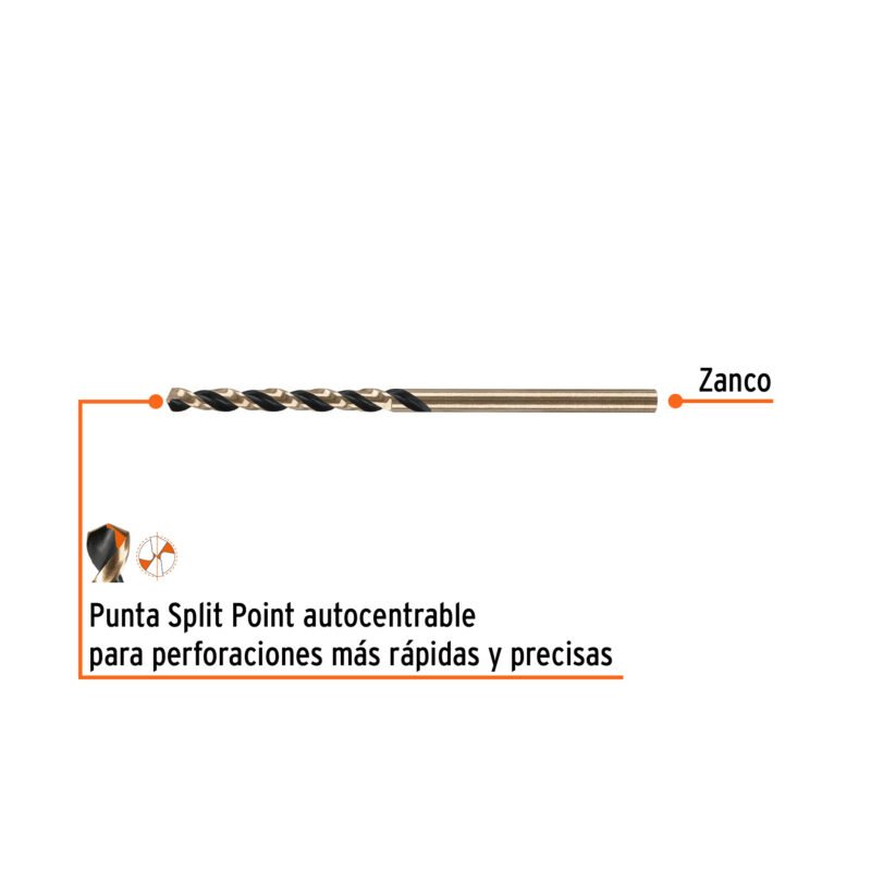 BAV-30FC1.jpg Código: 14127 Broca HSS 3.0 mm Trugold para metal, Truper Expert BAV-30