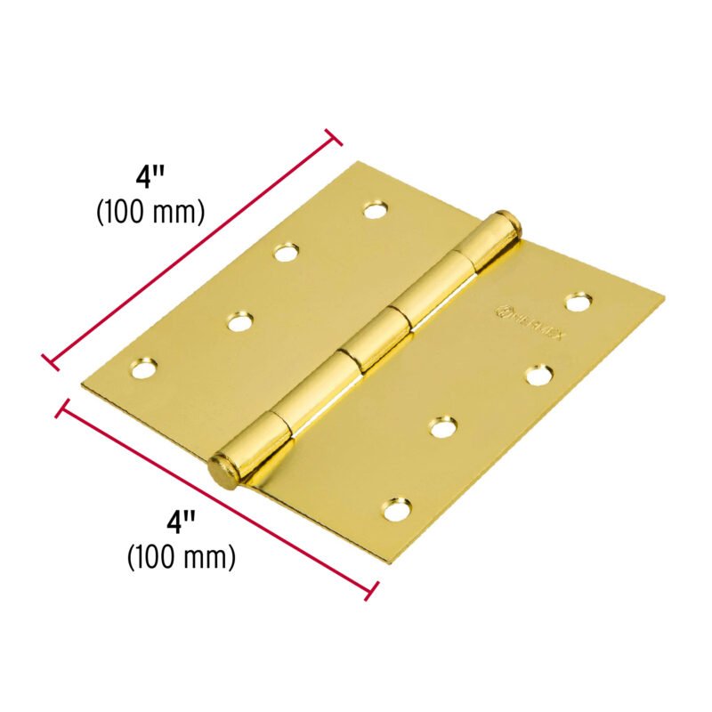 BC-401PPFC2.jpg Código: 23686 Bisagra cuadrada, 4',latonado, cabeza plana, HERMEX BASIC BC-401PP
