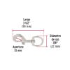 Código: 44032 Bandola de zinc de 7/8' giratoria, Fiero BDZ-4