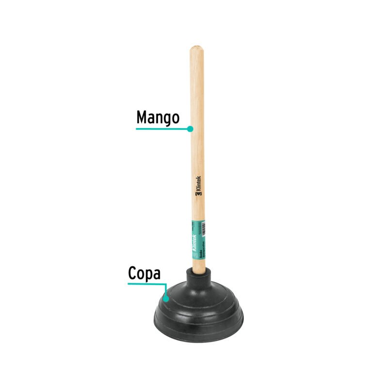 Print Código: 55850 Bomba destapacaños de 15 cm, KLINTEK BODE-6