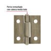 Código: 46909 Bisagra rectangular 1' latón antiguo, HERMEX BR-102