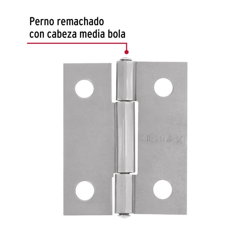 BR-150BFC1.jpg Código: 45682 Bolsa con 2 bisagras rectangulares 1-1/2', acero pulido BR-150B