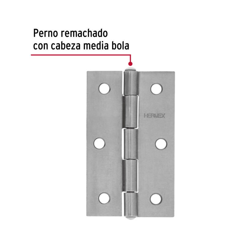 BR-350BFC1.jpg Código: 45686 Bolsa con 2 bisagras rectangulares 3-1/2', acero pulido BR-350B