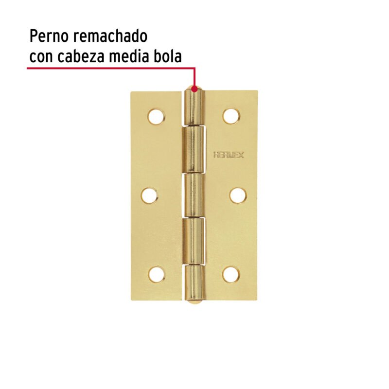 BR-351BFC1.jpg Código: 45689 Bolsa con 2 bisagras rectangulares 3-1/2', acero latonado BR-351B