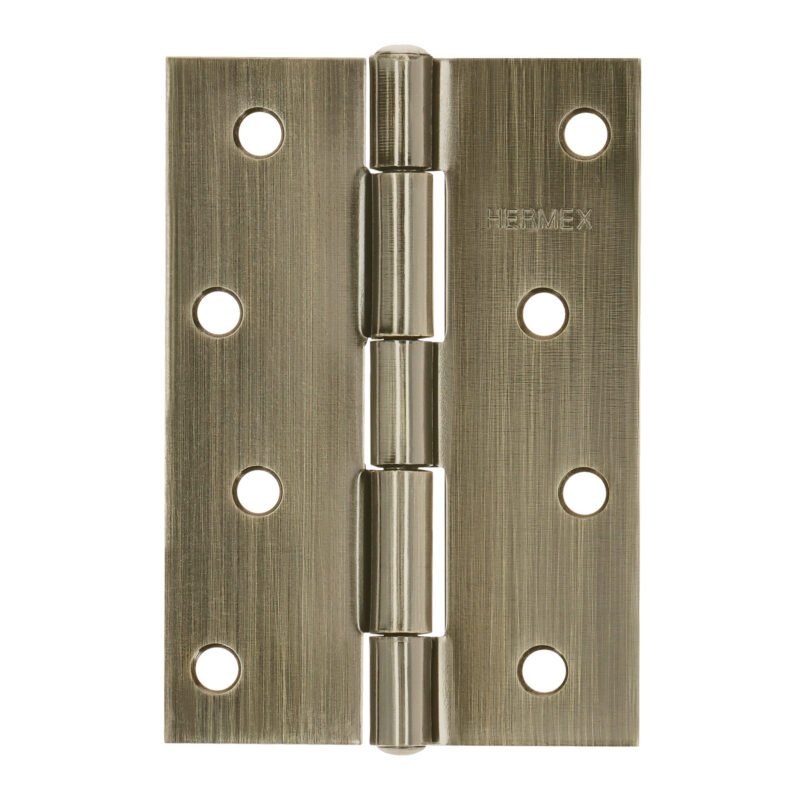 Código: 46915 Bisagra rectangular 4' latón antiguo, HERMEX BR-402