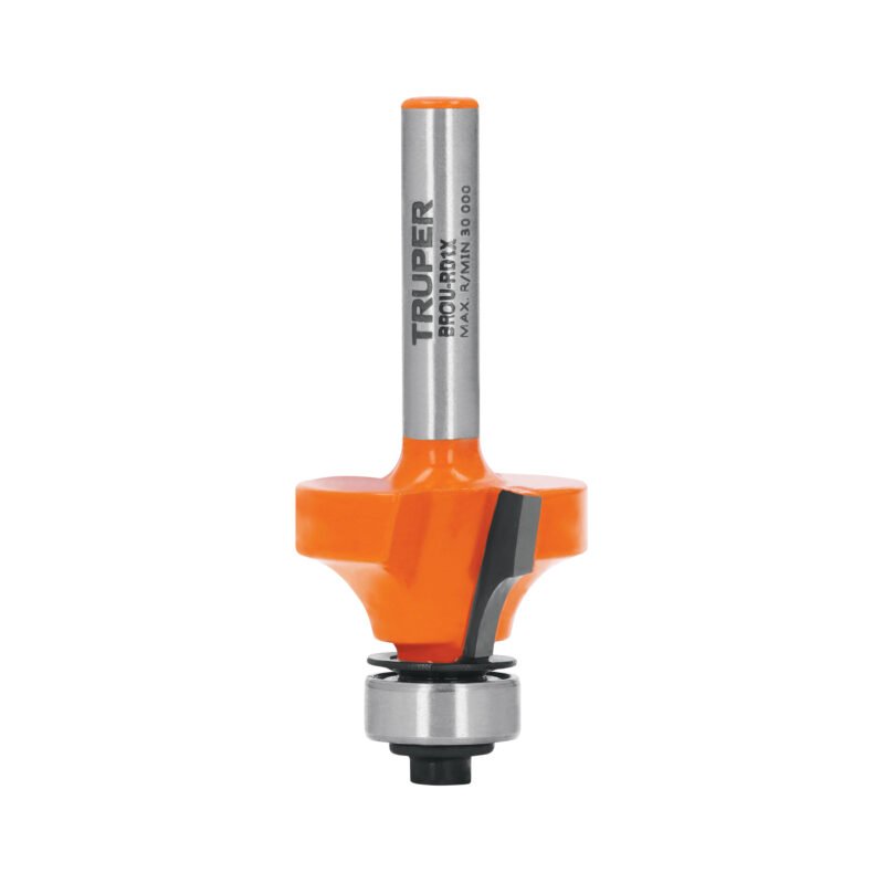 BROU-RD1X.jpg Código: 11469 Broca para router, redondeado, 1' con balero, Truper BROU-RD1X
