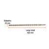 Código: 101209 Broca SDS Plus 20 x 460 mm, Truper BS-20X460