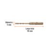 Código: 101106 Broca SDS Plus 5 x 110 mm, Truper BS-5X110