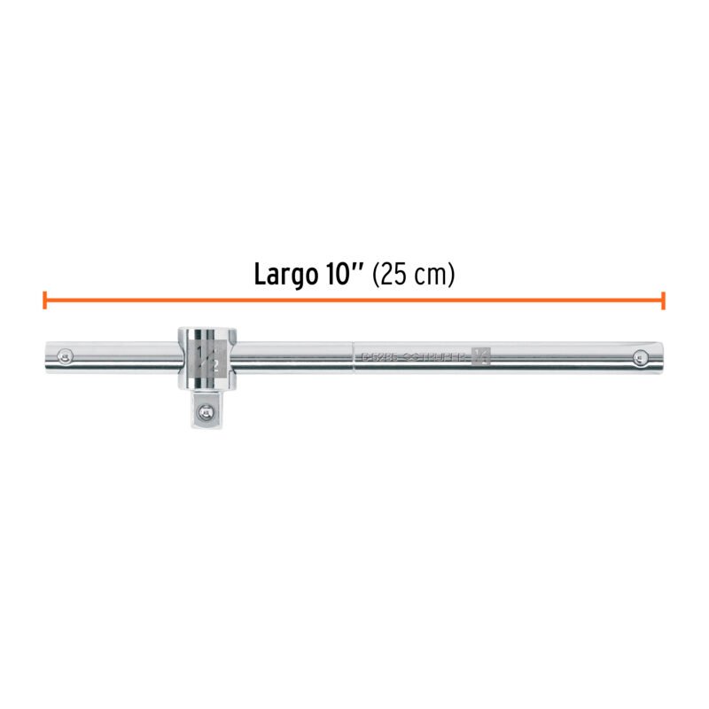 C-5285FC2.jpg Código: 13432 Barra corrediza para dados cuadro 1/2', Truper C-5285