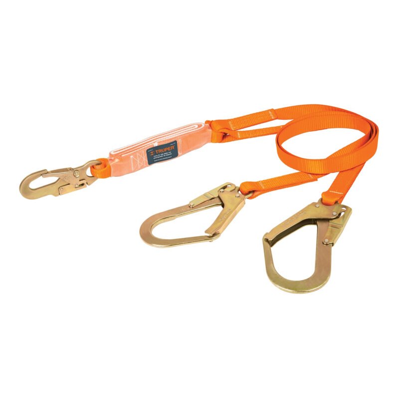 Código: 14454 Línea de vida absorbedor impacto, doble brazo, gancho grande CAB-5432-18