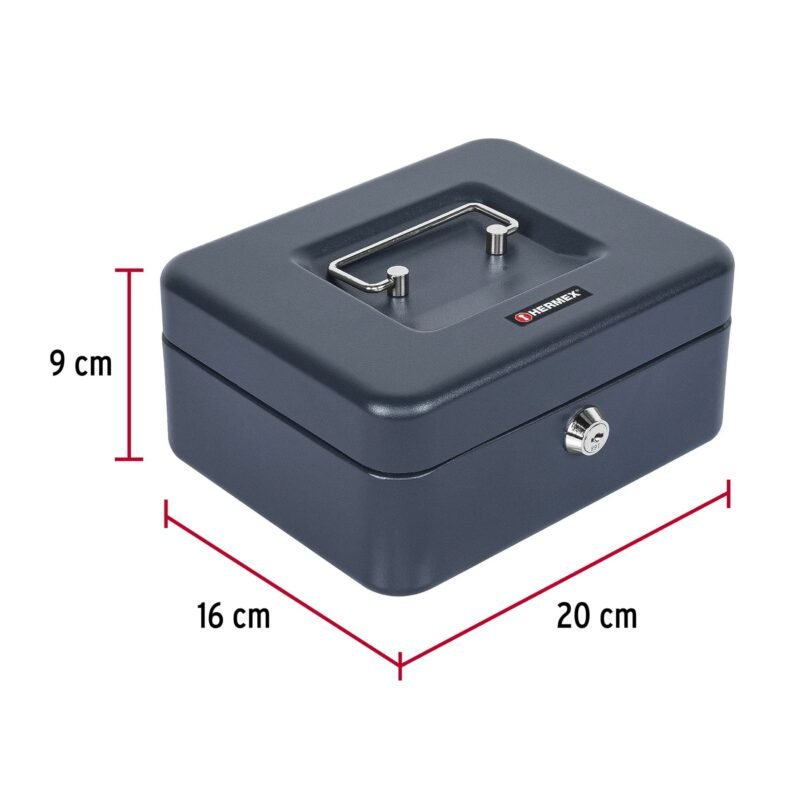 CADI-20FC2.jpg Código: 43074 Caja para dinero, 20 cm, HERMEX CADI-20