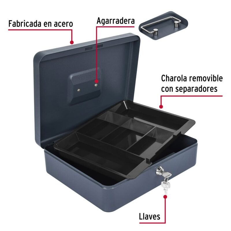 CADI-30FC1.jpg Código: 43076 Caja para dinero, 30 cm, HERMEX CADI-30