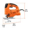 Código: 15420 Sierra caladora 550W 4.5 A vel. variable, TRUPER PRO CALA-A3