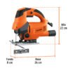 Código: 15423 Sierra caladora 750W 5.9 A vel. variable, TRUPER PRO CALA-A5