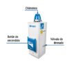 CALE-9P-EFC1.jpg Código: 45278 Calentador de paso, electrónico,9L, 2 servicios,gas LP,Foset CALE-9P-E