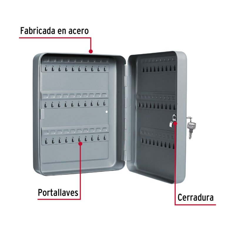 CALLA-60FC1.jpg Código: 43069 Caja con 60 ganchos para llaves, HERMEX CALLA-60