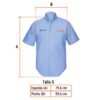 Código: 60350 Camisa manga corta para hombre, azul, G, Truper CAM-AZ-CL