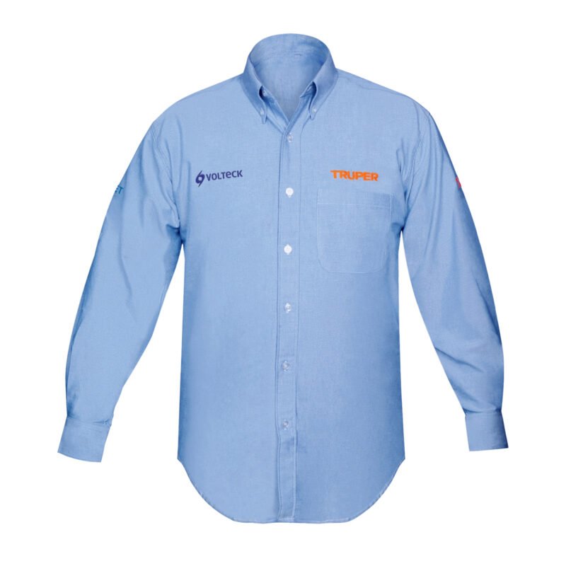 CAM-AZ-LS.jpg Código: 60344 Camisa manga larga para hombre, azul, CH, Truper CAM-AZ-LS