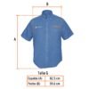 Código: 60342 Camisa de mezclilla manga corta para hombre, G, Truper CAM-MEZ-CL