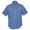 Código: 60340 Camisa de mezclilla manga corta para hombre, CH, Truper CAM-MEZ-CS