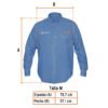 Código: 60337 Camisa de mezclilla manga larga para hombre, M, Truper CAM-MEZ-LM