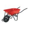 Código: 20675 Carretilla 3.5 ft3 roja,angosta,neumática, tubular, PRETUL CAP-35NB