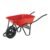 Código: 20675 Carretilla 3.5 ft3 roja,angosta,neumática, tubular, PRETUL CAP-35NB