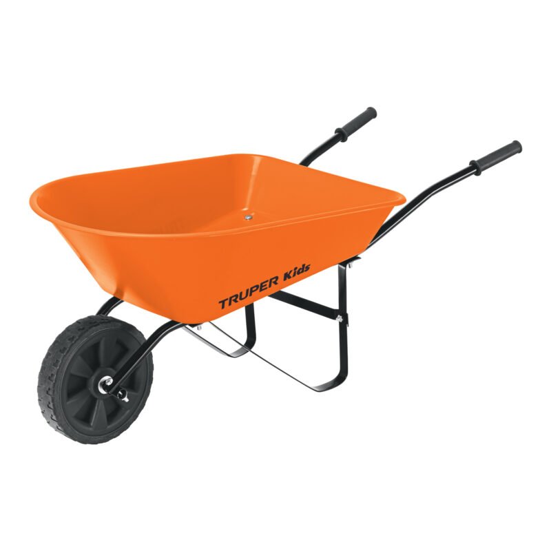 CAR-KID-T.jpg Código: 10440 Carretilla para niños, concha plástica 54 x 38 cm, Truper CAR-KID-T