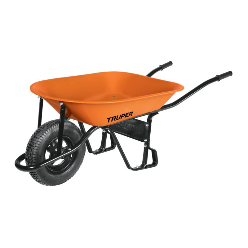 CAT-45ND.jpg Código: 11740 Carretilla 4.5 ft3 Neumática, bastidor tubular, Truper CAT-45ND