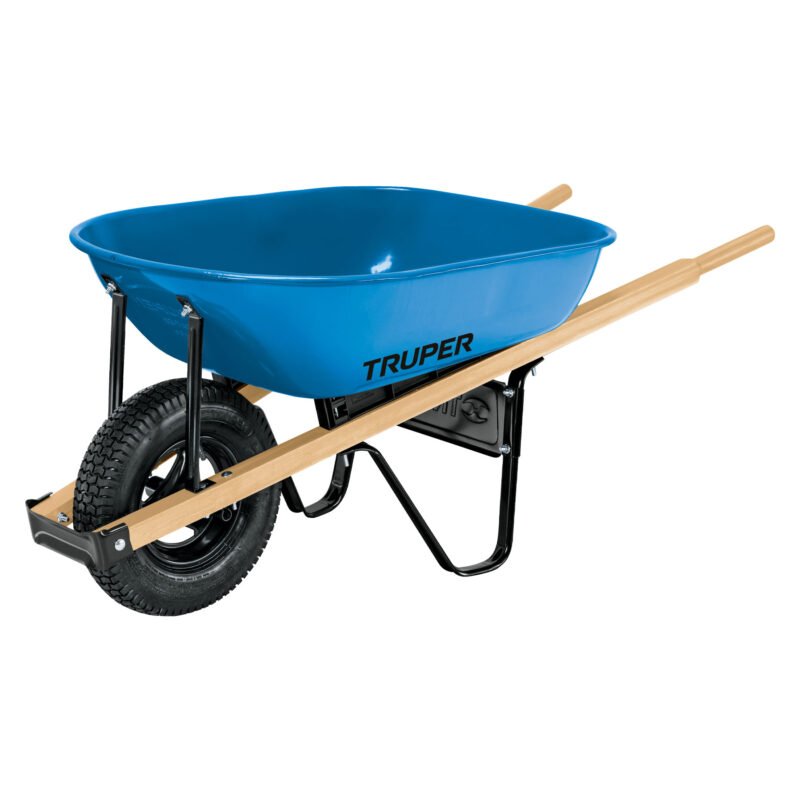 CAT-50WD.jpg Código: 11758 Carretilla 5.5 ft3 neumática, bastidores madera, TRUPER CAT-50WD