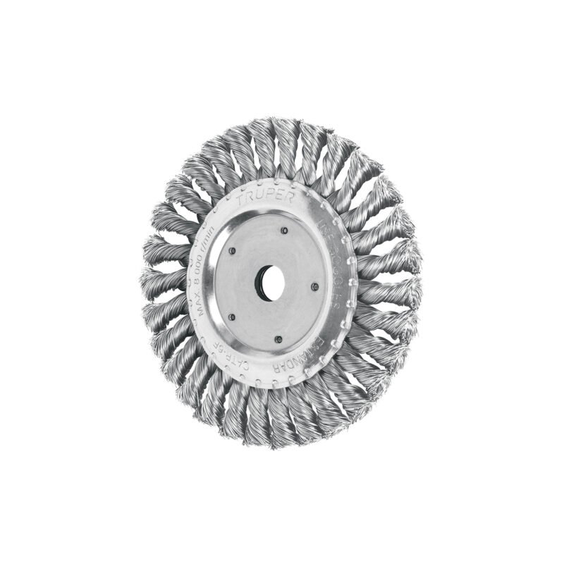 CATR-6F.jpg Código: 11598 Carda trenzado fino 6' x 5/8' para esmeril, Truper CATR-6F