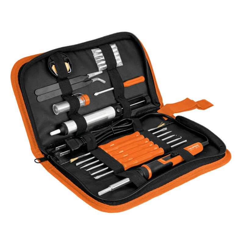 CAU-25ERK.jpg Código: 102424 Kit soldadura electrónica con cautín de 25 W, temp regulable CAU-25ERK
